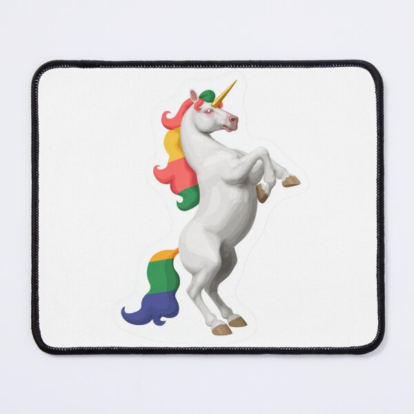 Item preview, Rainbow Unicorn Illustration with Colorful Mane and Tail designed and sold by Yogabyadeola.