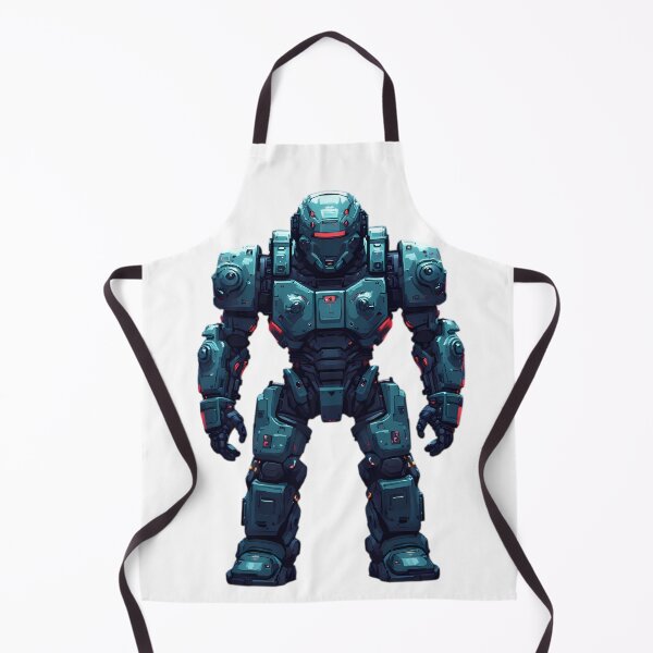 Item preview, Teal Sentinel Armored Mech Unit Robot Cyborg designed and sold by ART ATTACK ZONE.