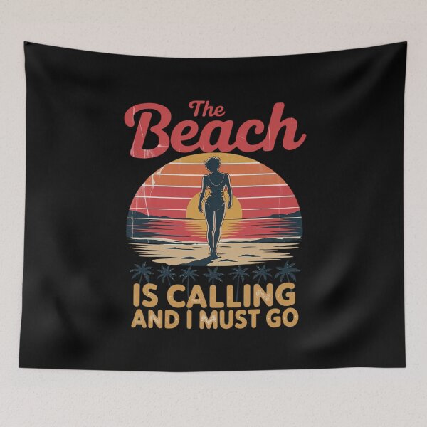 Item preview, The Beach is Calling And I Must Go Summer Vacation  designed and sold by joyouartArt.