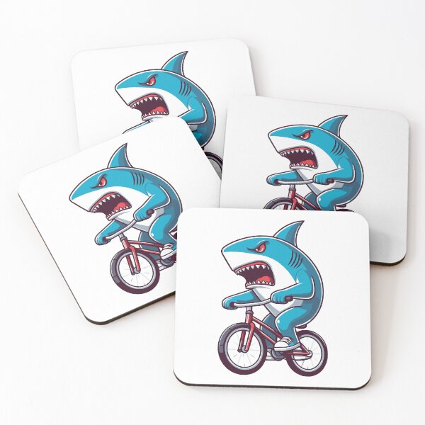 Item preview, An Angry Shark on a Bike designed and sold by the-craft-shop.