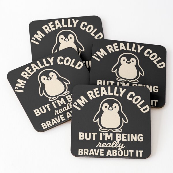 Item preview, Funny Penguin - I'm Really Cold But I'm Being Really Brave About It designed and sold by ZBIFBOUETLA.