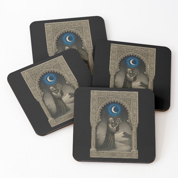 Item preview, Moon Ritual Skeleton Mystic Gothic Occult Night Scene designed and sold by Shoot-The-Moon.