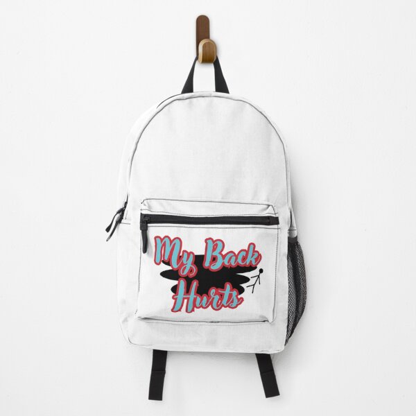 Item preview, My Back Hurts Funny Red,Blue & Black aesthetic designed and sold by GlistenStudio.