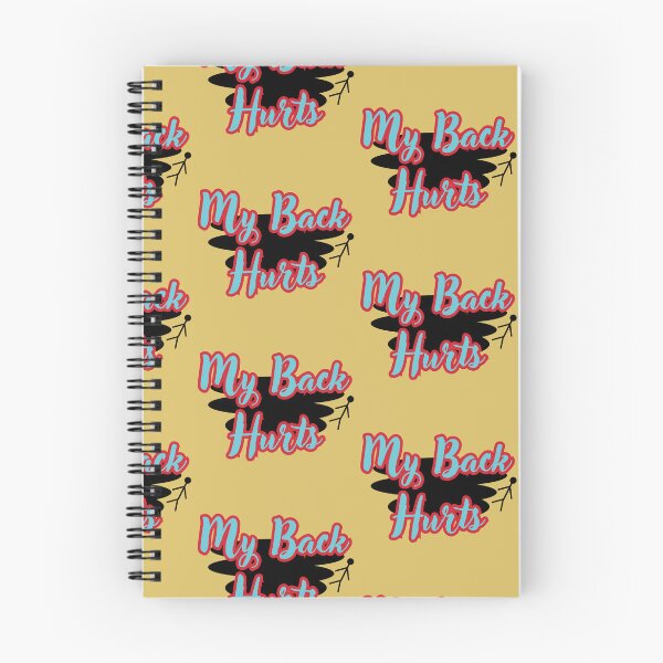 Item preview, My Back Hurts Funny Red,Blue & Black aesthetic designed and sold by GlistenStudio.