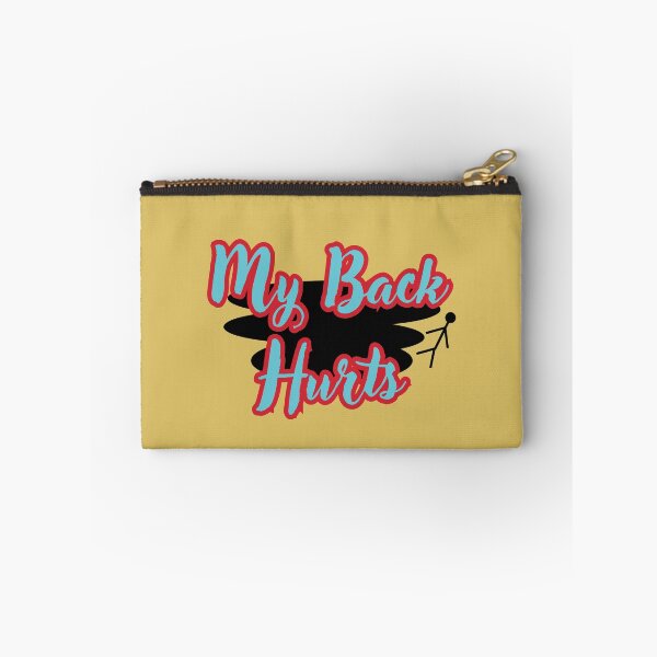 Item preview, My Back Hurts Funny Red,Blue & Black aesthetic designed and sold by GlistenStudio.
