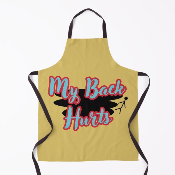 Item preview, My Back Hurts Funny Red,Blue & Black aesthetic designed and sold by GlistenStudio.