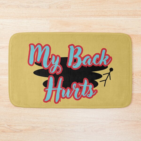 Item preview, My Back Hurts Funny Red,Blue & Black aesthetic designed and sold by GlistenStudio.