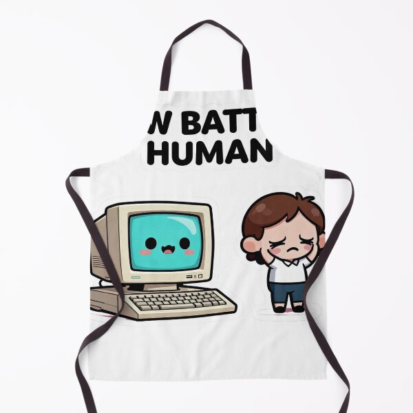 Item preview, Low Battery Human – Funny Tech Humor designed and sold by Bold Border Studio..