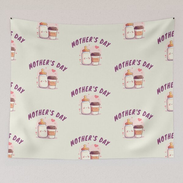 Item preview, Our Mother's Day, milk bottle and coffee mug designed and sold by LiskoDesign.