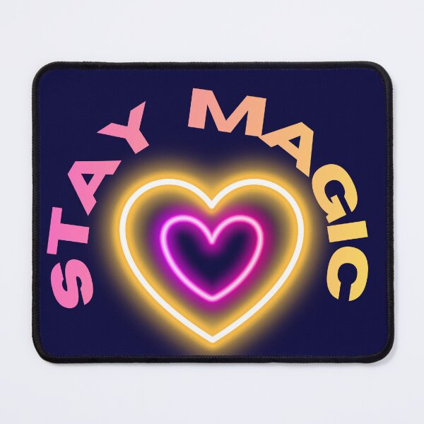 Item preview, Stay Magic Retro Neon Heart Aura Aesthetic designed and sold by SolutionsArt.