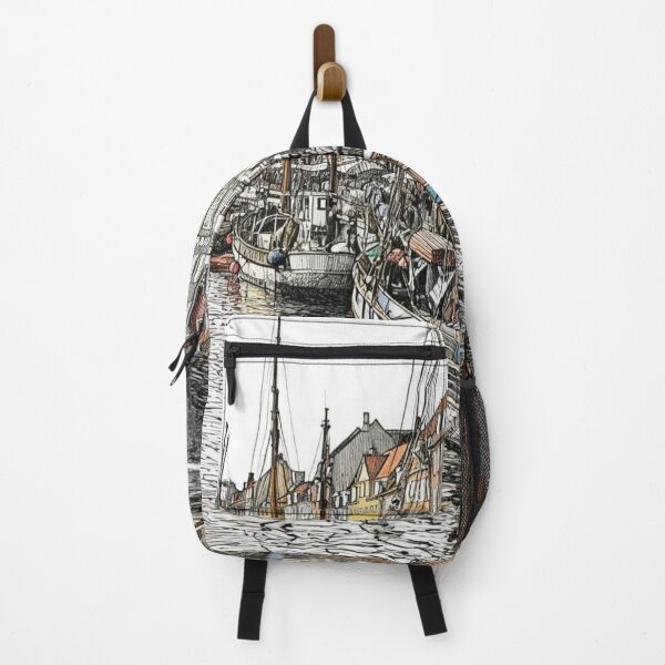 Item preview, Canal with boats in Nyhavn, Copenhagen designed and sold by sid1802.