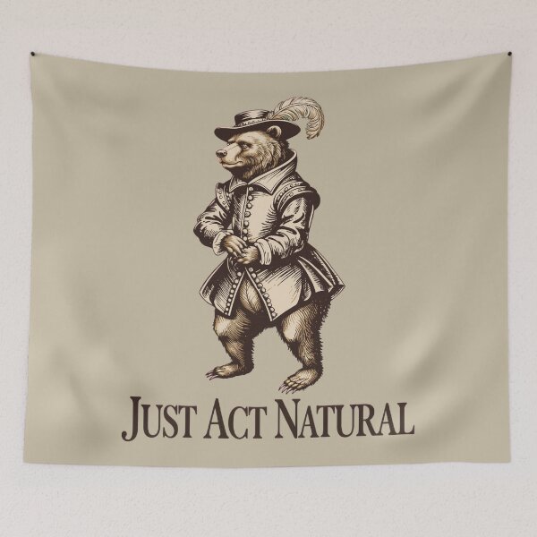 Item preview, Bear Dressed As Man Natural designed and sold by SignumShop.
