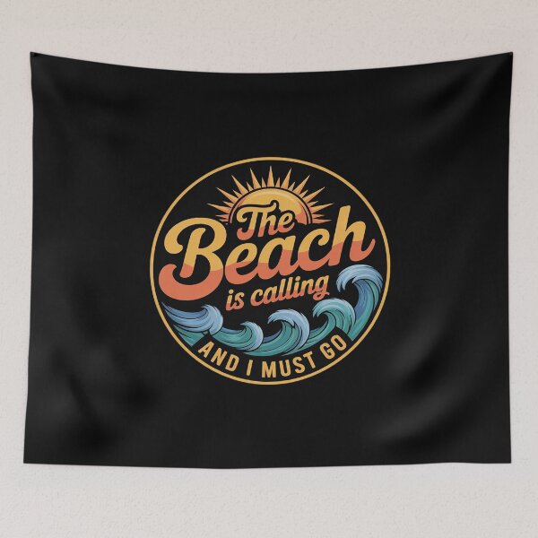 Item preview, The Beach Is Calling and I Must Go summer vacation beach  designed and sold by joyouartArt.