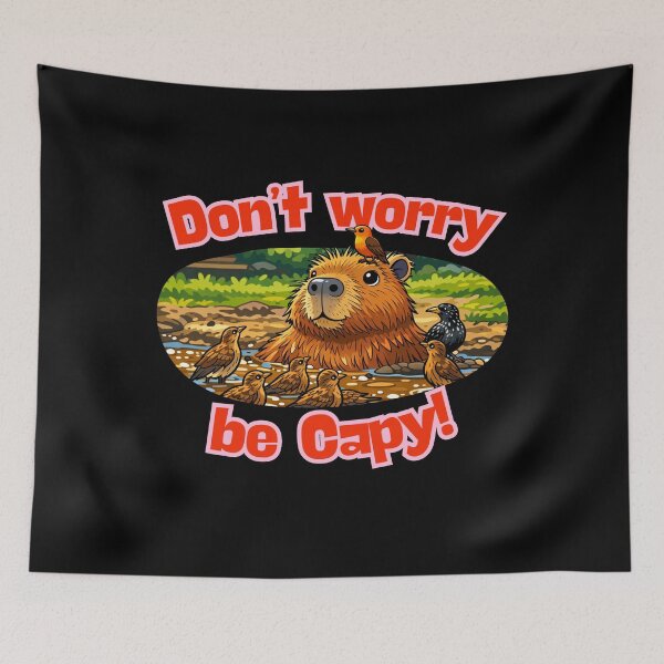 Item preview, Capybara and Bird designed and sold by MixedVibes Co..