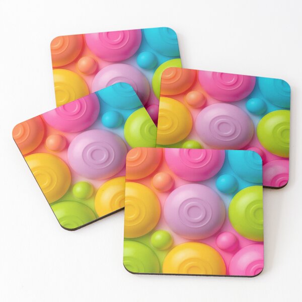 Item preview, Colorful Pop It Fidget Toy Pattern - Vibrant Sensory Bubble Art designed and sold by HuzzyPrints.