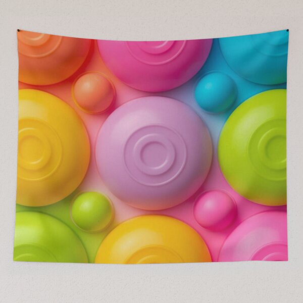 Item preview, Colorful Pop It Fidget Toy Pattern - Vibrant Sensory Bubble Art designed and sold by HuzzyPrints.