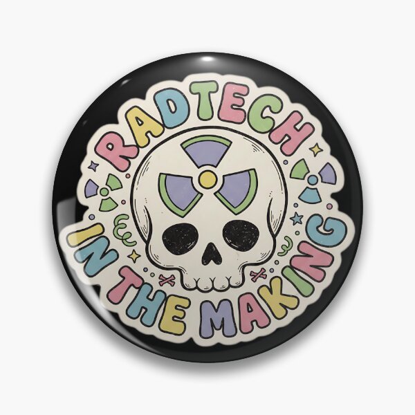 Item preview, Rad Tech in the Making | Cute Pastel Radiology Student Skull designed and sold by MyProfessionaltees.