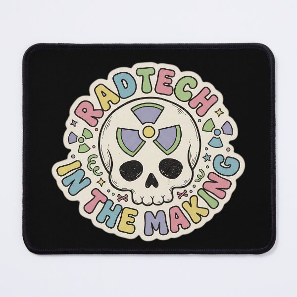 Item preview, Rad Tech in the Making | Cute Pastel Radiology Student Skull designed and sold by MyProfessionaltees.