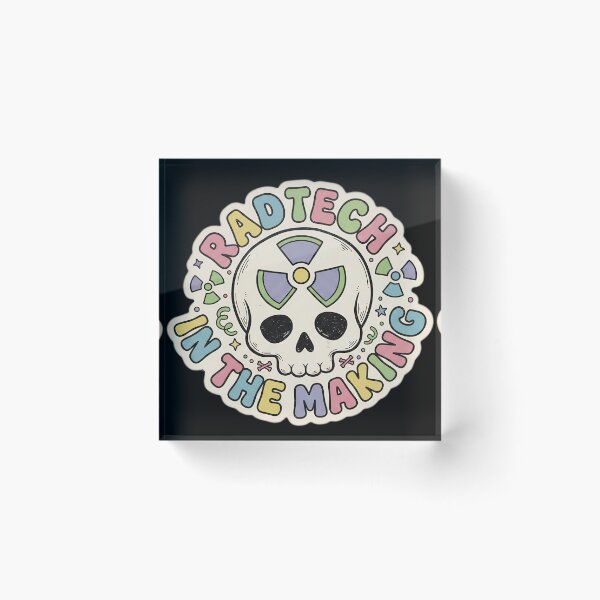 Item preview, Rad Tech in the Making | Cute Pastel Radiology Student Skull designed and sold by MyProfessionaltees.
