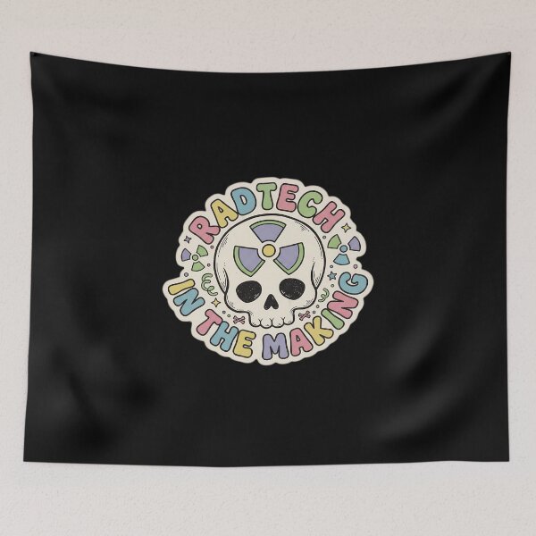 Item preview, Rad Tech in the Making | Cute Pastel Radiology Student Skull designed and sold by MyProfessionaltees.