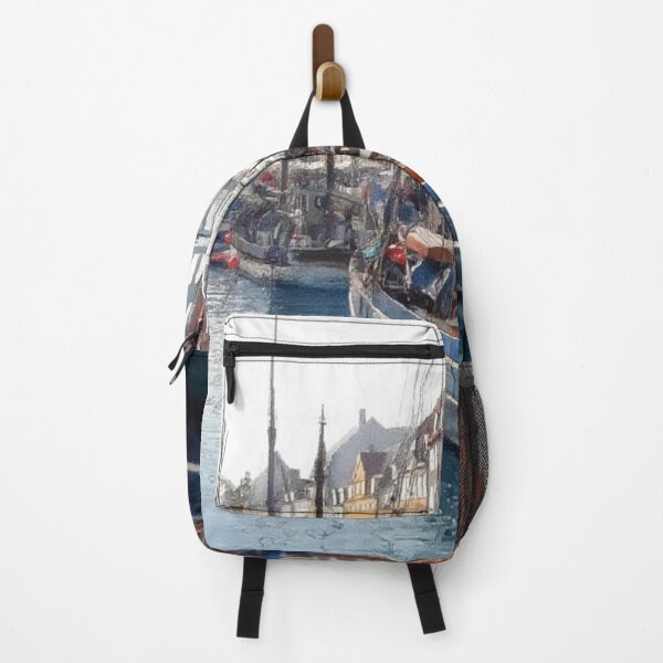 Item preview, Canal with boats in Nyhavn, Copenhagen designed and sold by sid1802.