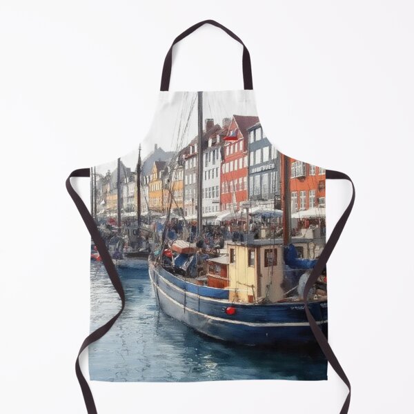 Item preview, Canal with boats in Nyhavn, Copenhagen designed and sold by sid1802.