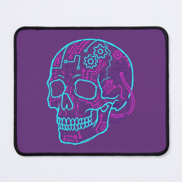 Item preview, Cyberpunk Neon Skull Circuit Board Aesthetic 2026 designed and sold by MarCinu Art.