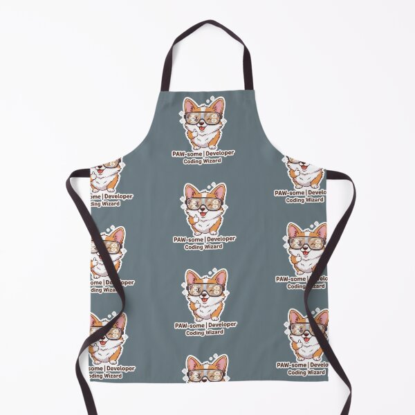 Item preview, Cute Corgi Developer - PAW-some Coding Wizard Sticker designed and sold by Dreamy Armine Art.