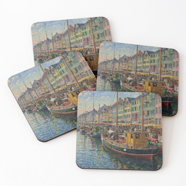 Item preview, Canal with boats in Nyhavn, Copenhagen designed and sold by sid1802.