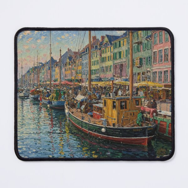 Item preview, Canal with boats in Nyhavn, Copenhagen designed and sold by sid1802.
