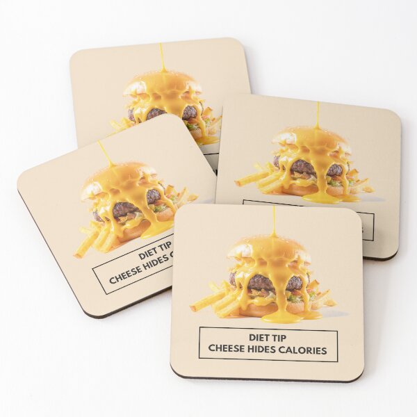 Item preview, Diet Tip: Cheese Hides Calories Funny Food Quote designed and sold by IdeaSmith.
