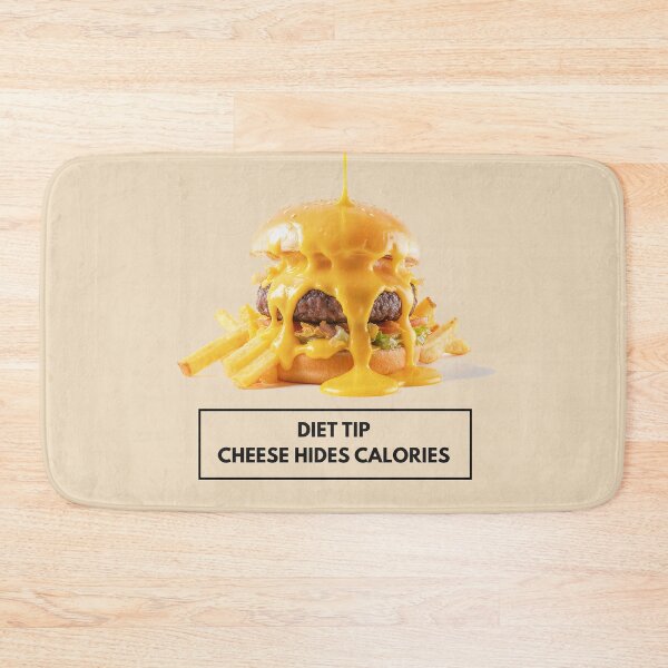 Item preview, Diet Tip: Cheese Hides Calories Funny Food Quote designed and sold by IdeaSmith.