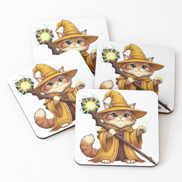 Item preview, Lightning Wizard Cat D&D Storm Sorcerer Kawaii Fantasy Art designed and sold by MindfulAssets.