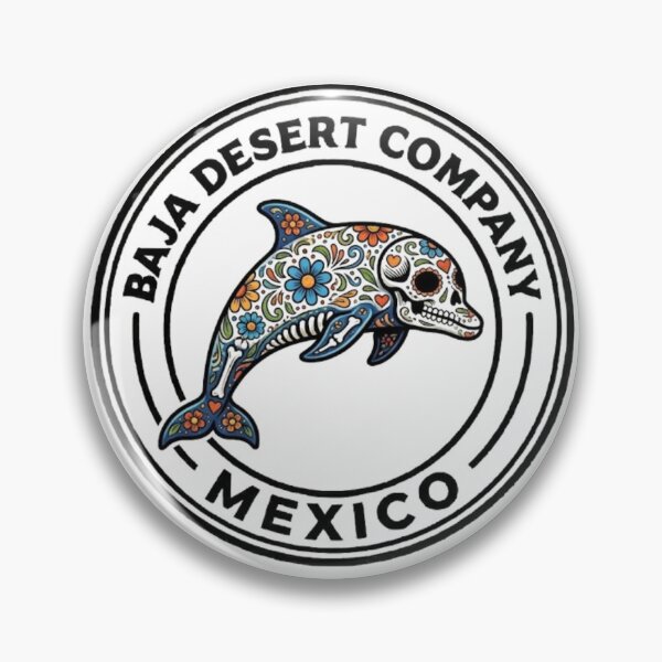 Item preview, Calavera Dolphin | Sugar Skull Marine Life - Baja Desert Company designed and sold by BajaDesertCo.