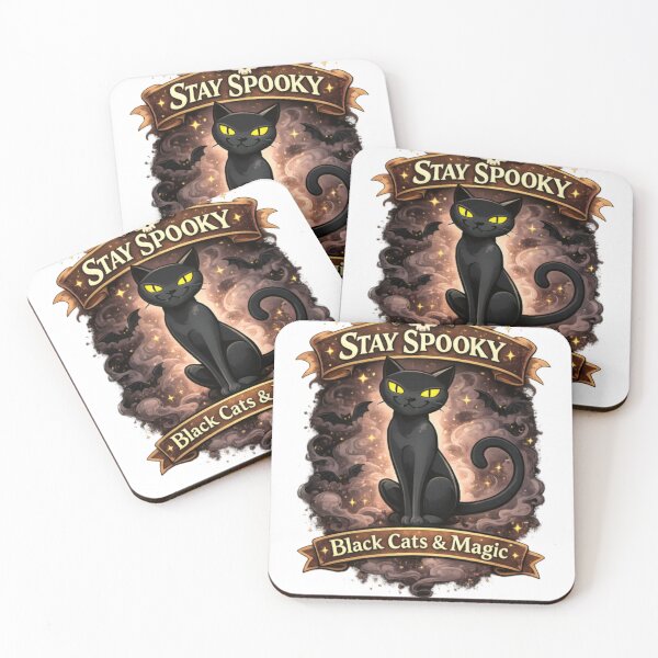 Item preview, Stay Spooky – Black Cat  Magic Halloween Design designed and sold by CatLovers Studio.