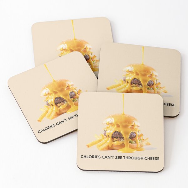Item preview, Calories Can’t See Through Cheese Funny Diet Meme designed and sold by IdeaSmith.
