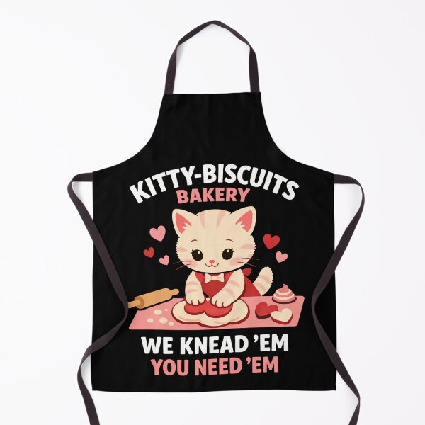 Item preview, Kitty Biscuits Bakery Valentine Cat Pun designed and sold by FreshVibe Prints.