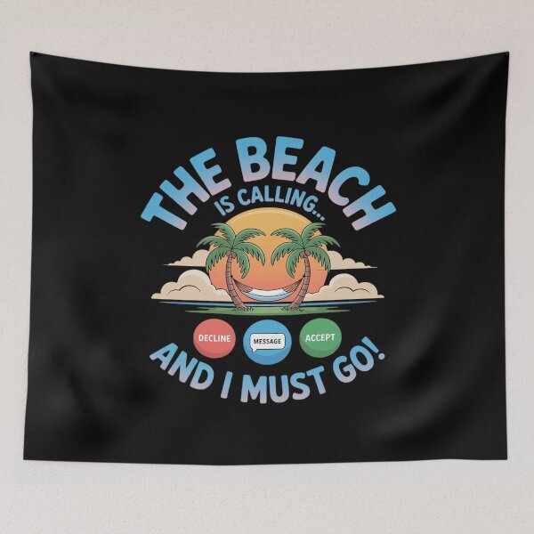 Item preview, The Beach Is Calling and I Must Go1  designed and sold by joyouartArt.