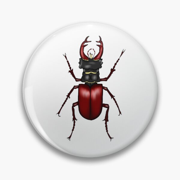 Item preview, Red Stag Beetle Illustration designed and sold by mikemike33.