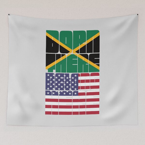 Item preview, Born Jamaica Belong American designed and sold by FlagX.