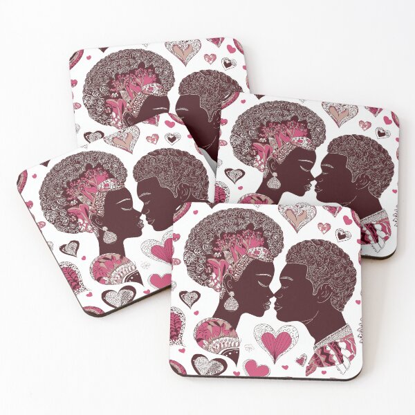 Item preview, Afrocentric Love 2 — Valentine’s Day Art with Heart & Soul designed and sold by monetdesignsred.