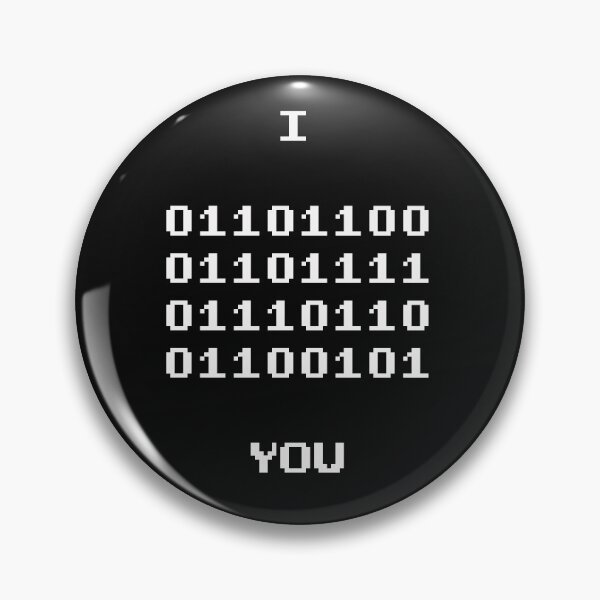 Item preview, I Love You in Binary – Programmer & Geek Love Design designed and sold by AM.87.