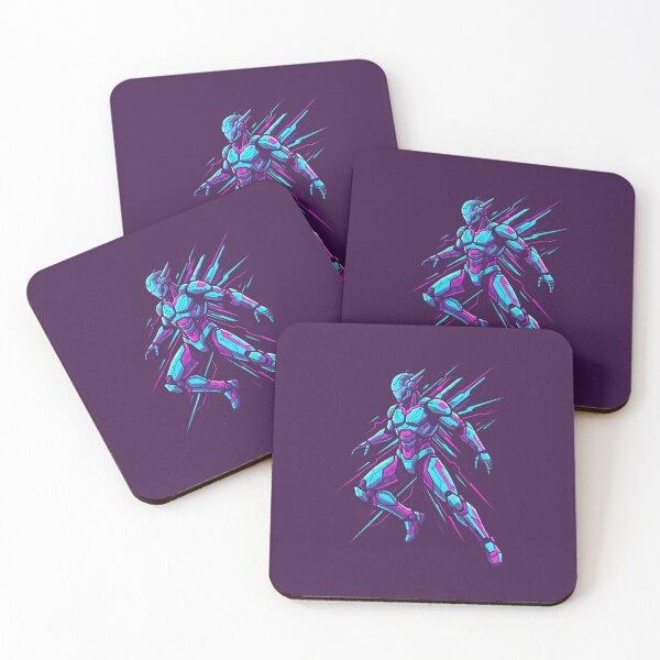 Item preview, Neon Cyborg Sprinter Synthwave Aesthetic Art designed and sold by MarCinu Art.
