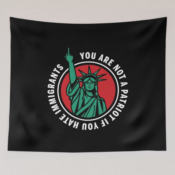 Item preview, You are not a patriot if you hate immigrants designed and sold by remerasnerdas.