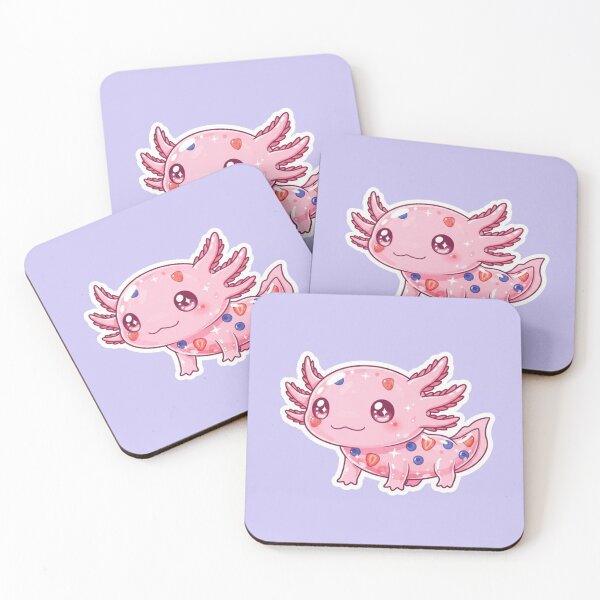 Item preview, Kawaii Jelly Axolotl - Translucent Anime Axolotl designed and sold by FRADEX STORE.