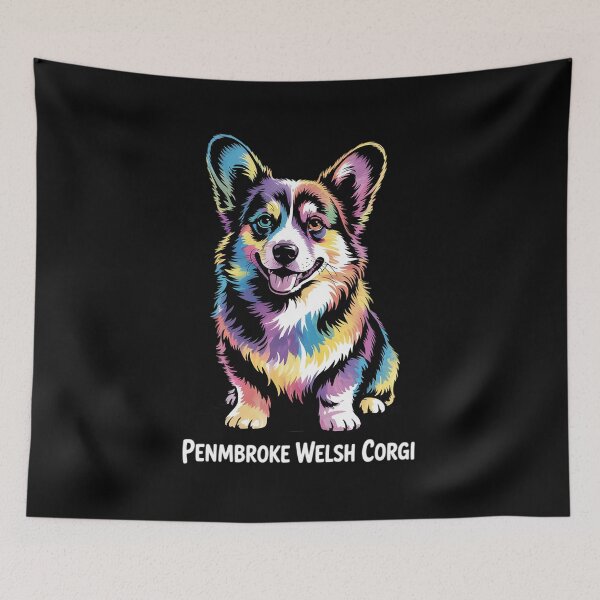 Item preview, Welsh Corgi Lover Cute Puppy Pet Dog Owner Hippy Tie Dye designed and sold by angolinnArt.