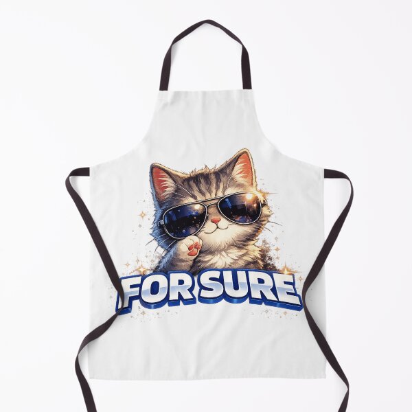Item preview, For Sure Cat Sunglasses Cute Funny Meme designed and sold by first-shirt ⭐ ⭐ ⭐ ⭐ ⭐.