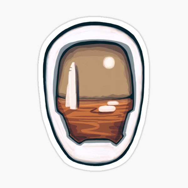 Mars Awaits Sticker