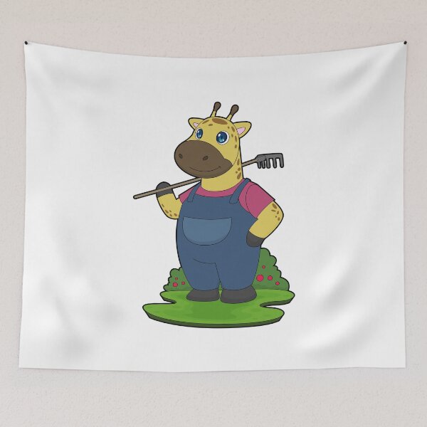 Item preview, Giraffe Farmer Rake Farm designed and sold by Snabdesign84.