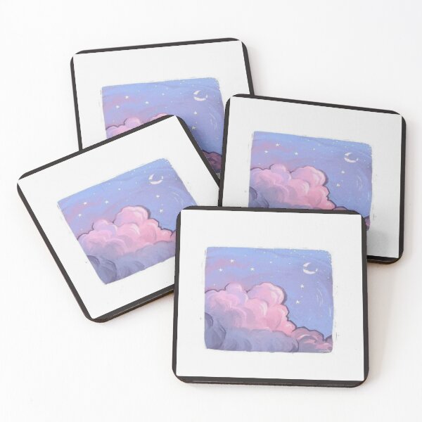 Item preview, Moonlit Purple and Pink Clouds Artwork  designed and sold by NivyasArtistry.